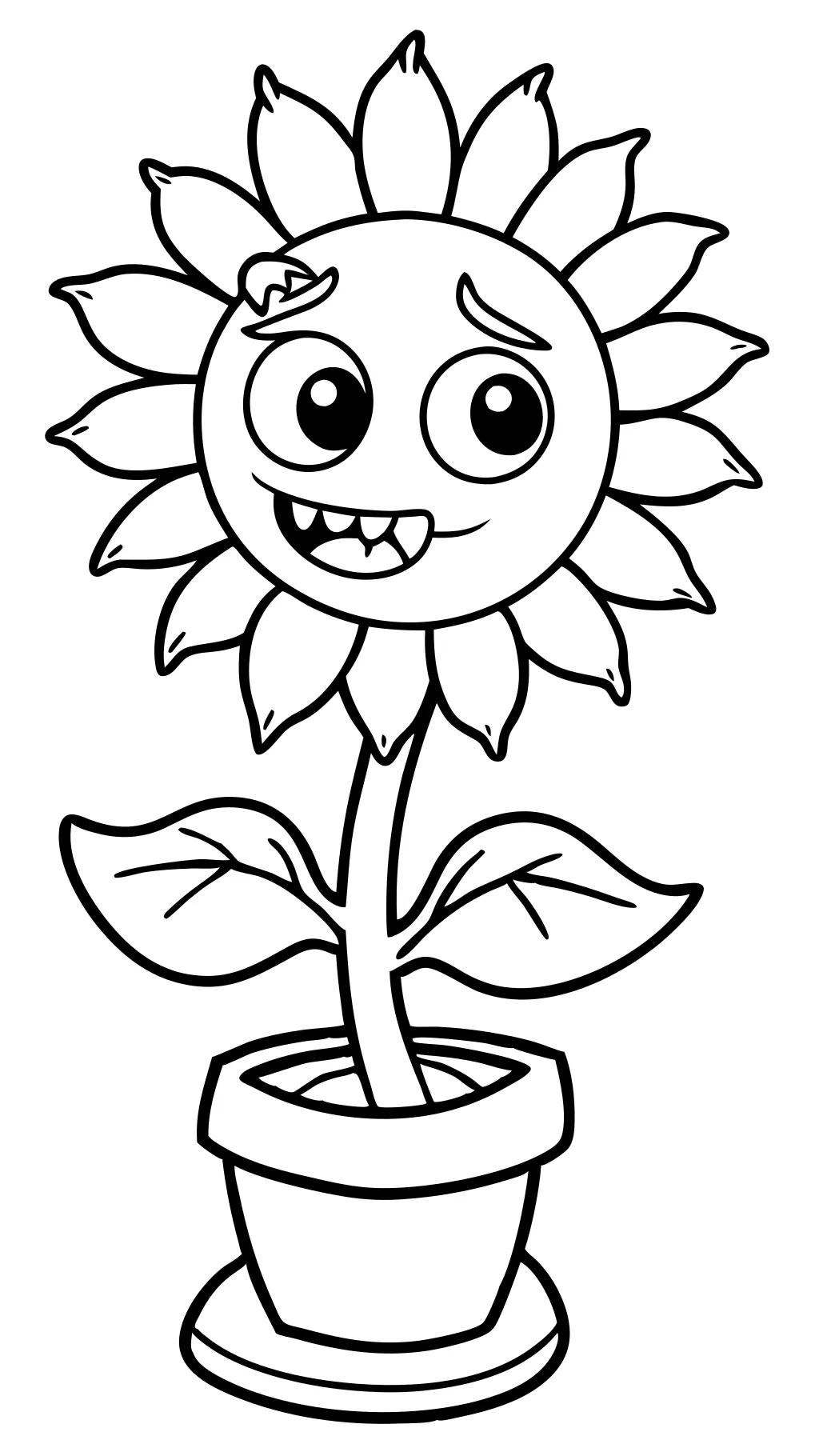 coloriages de plantes vs zombies